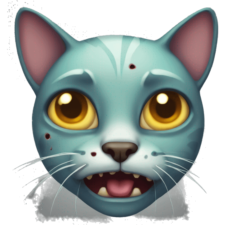 Zombie cat emoji