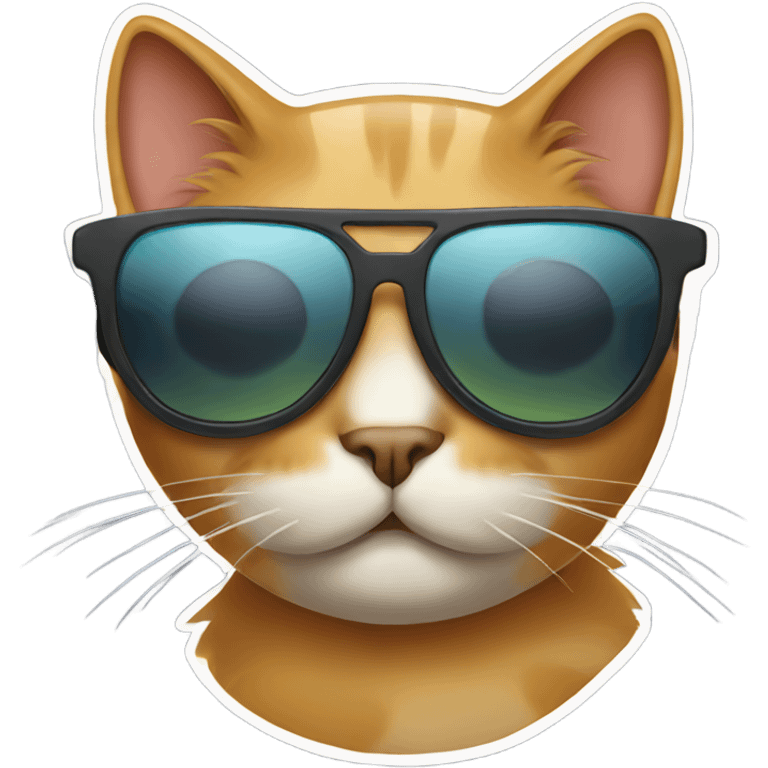 Cat with sunglasses emoji