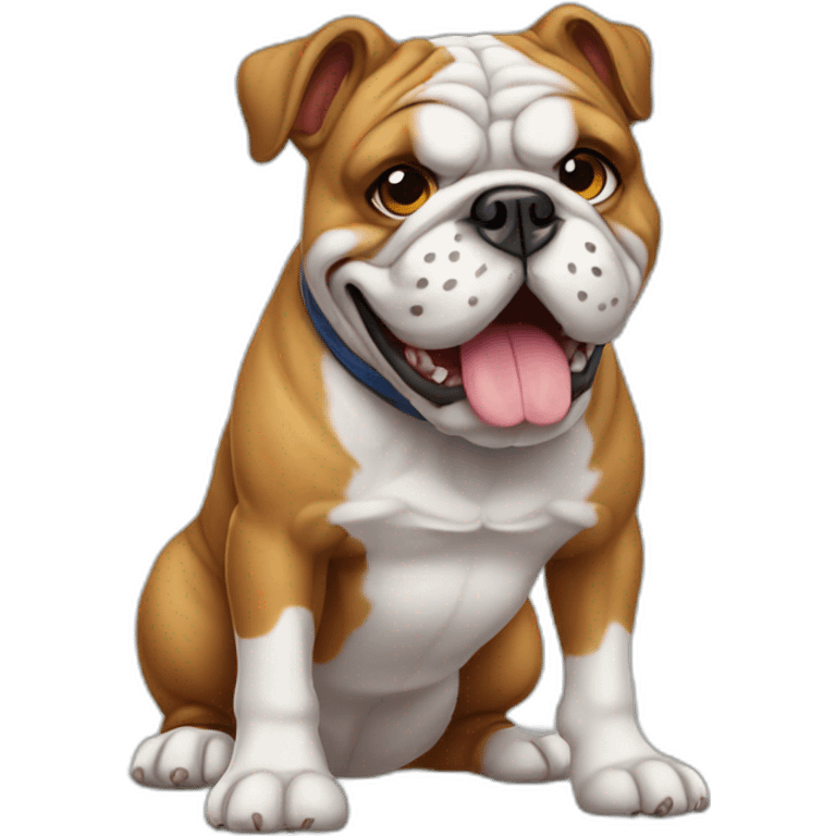 Dog Bulldog full-height emoji