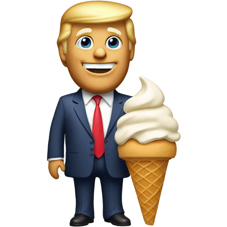 Trump and ice cream emoji