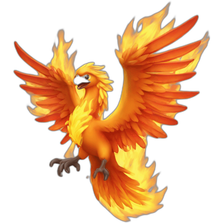 un phénix en feu emoji