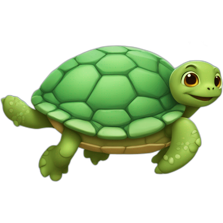 tortuga volando con alas de mariposa emoji