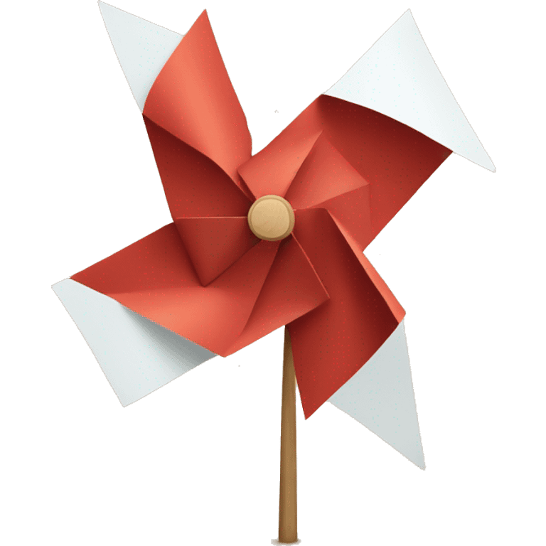 Red paper windmill emoji