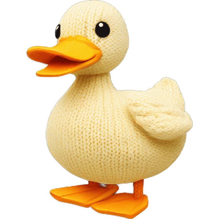 Knitted duck emoji