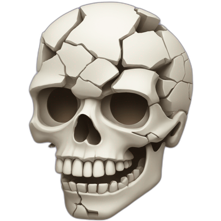 fractured skull emoji