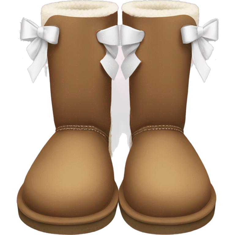 Ugg boots with white bows emoji