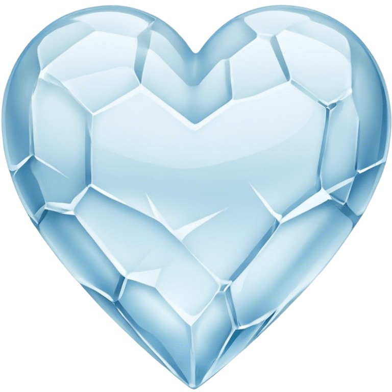 Heart with ice emoji