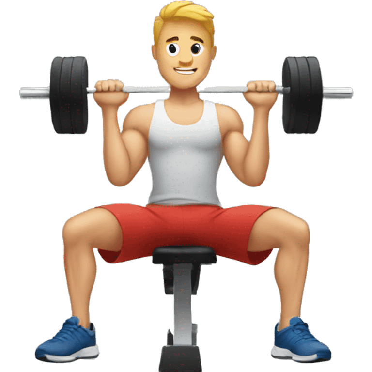 guy working out emoji