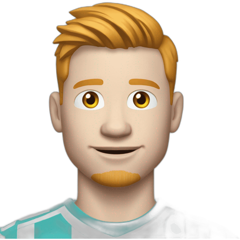 Kevin de bruyne avec un iPhone 15 emoji