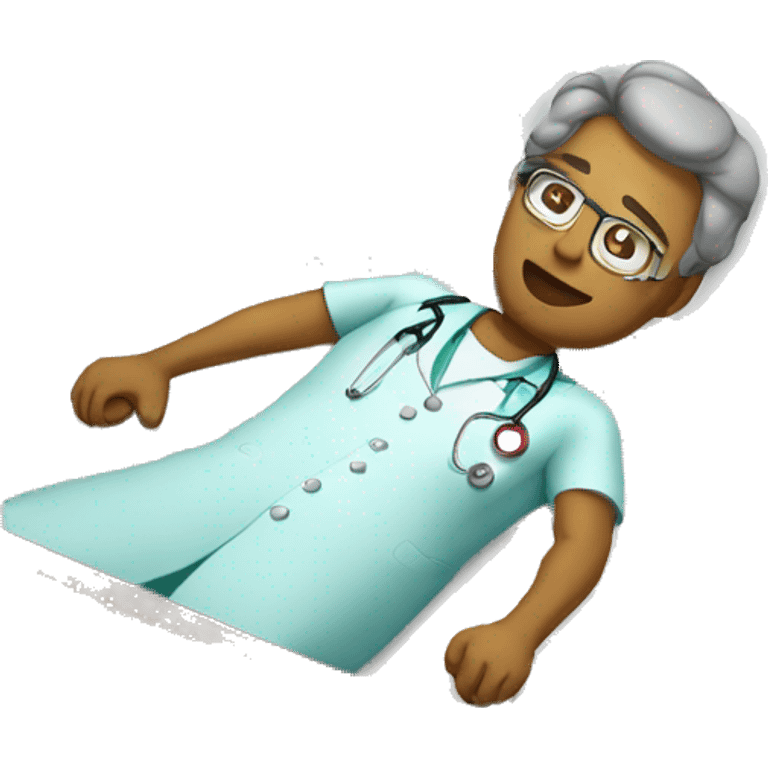 doctor lying down emoji