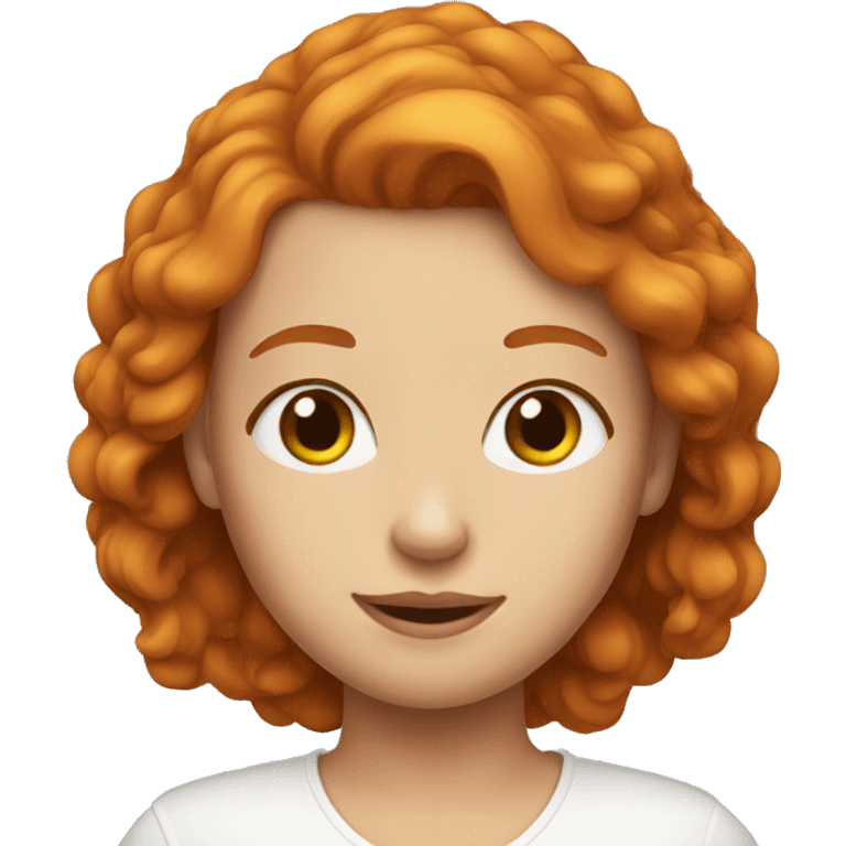 Beautiful ginger girl  emoji