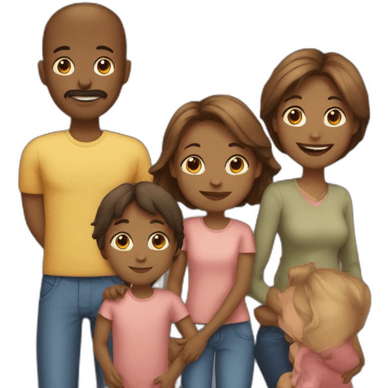 Parents with children  emoji