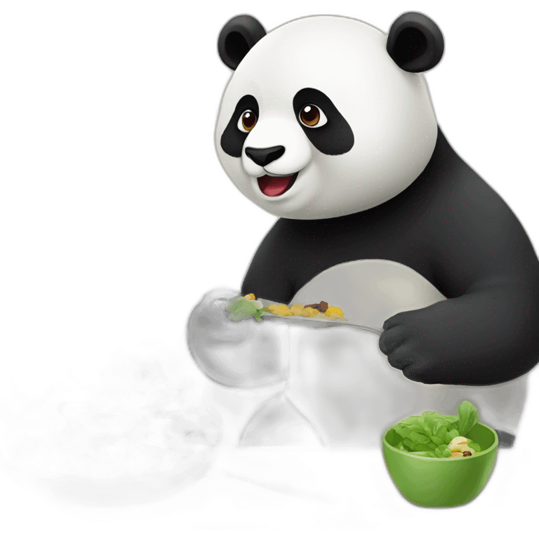 Panda en train de manger une personne emoji