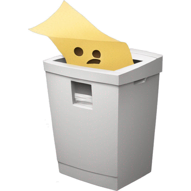 paper shredding emoji