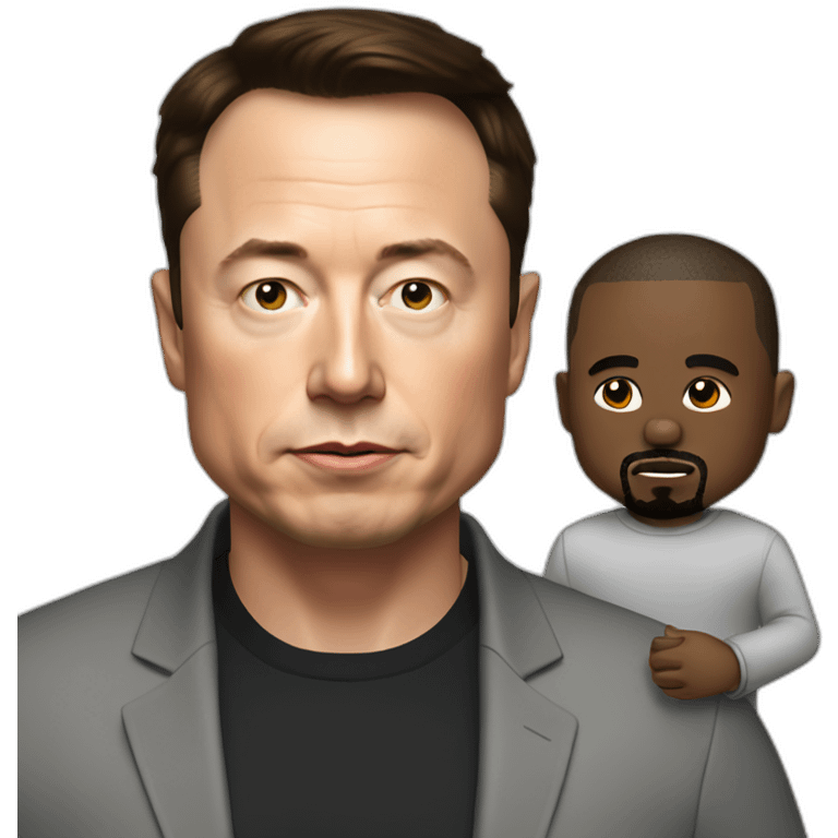 elon-musk-and-kanye-west emoji