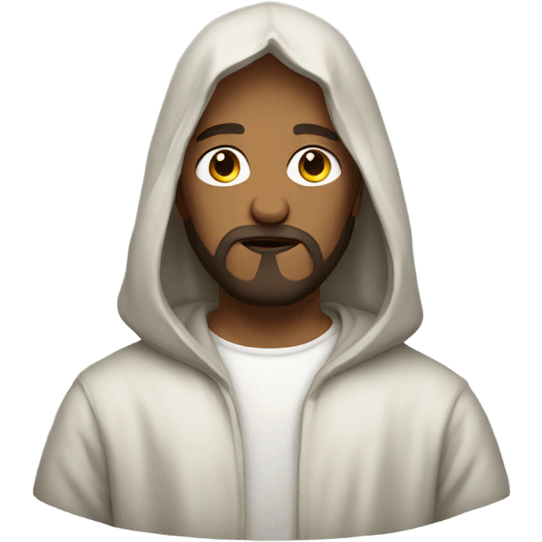 Jesus wearing a hoodie emoji