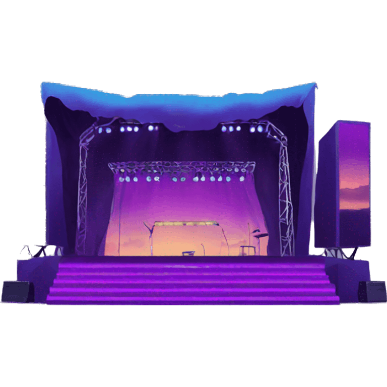 electronic music festival stage emoji