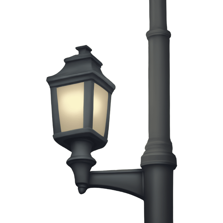 Turned off gas lamp streetlight emoji