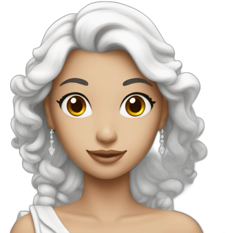 Beautiful princess white emoji