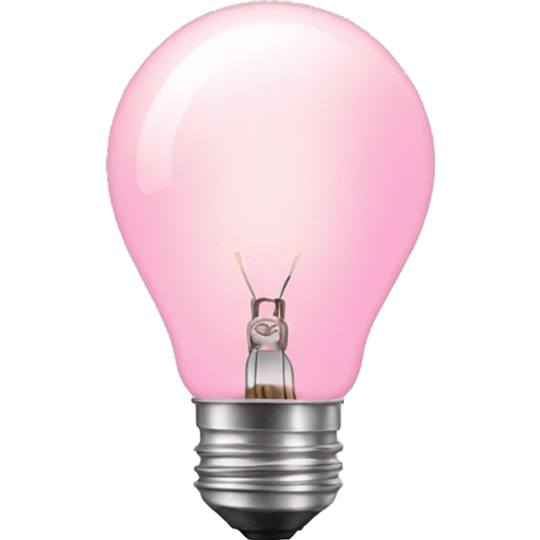 pastel pink light bulb emoji