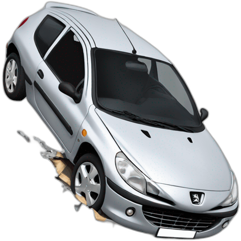 peugeot-206-crashed emoji