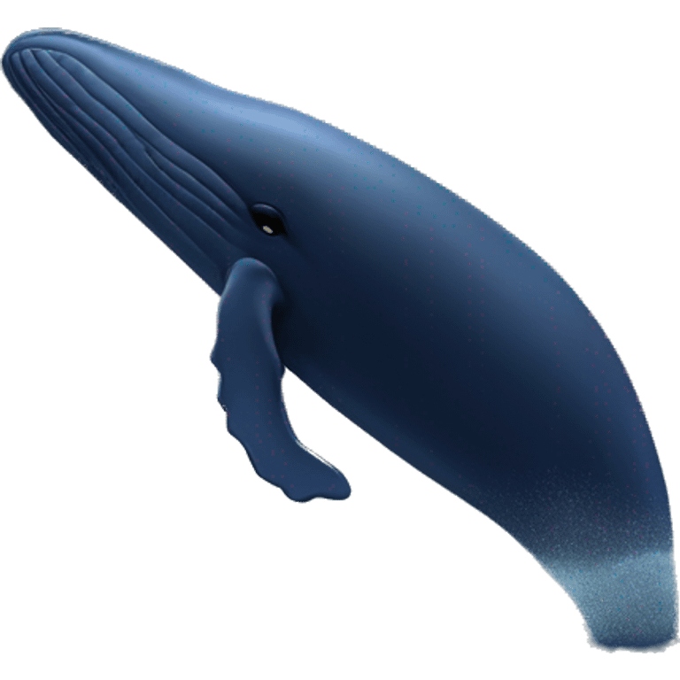 "A majestic whale swimming under a starry night sky with a crescent moon and gentle waves."
 emoji