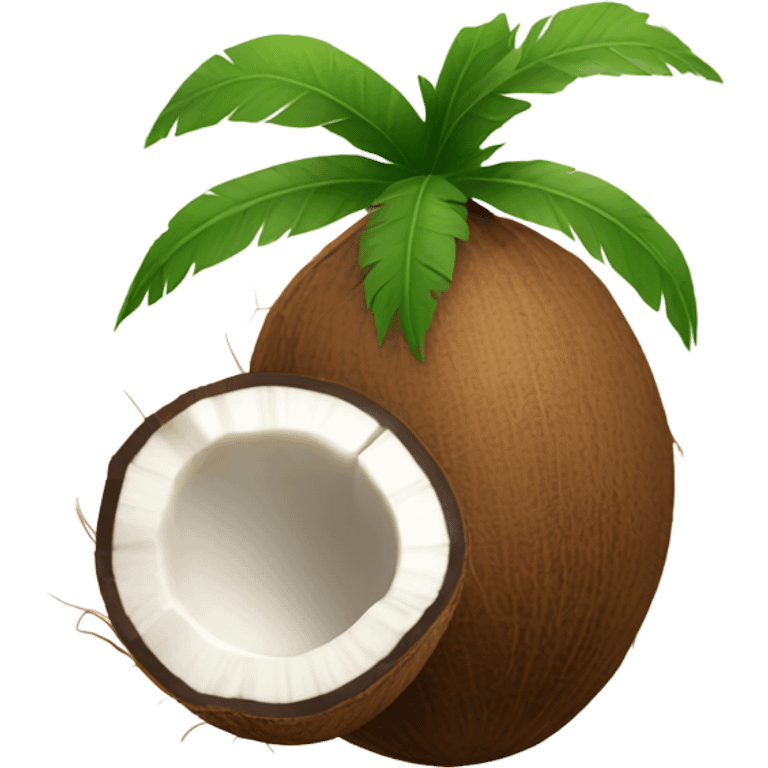  whole coconut with tube inside emoji