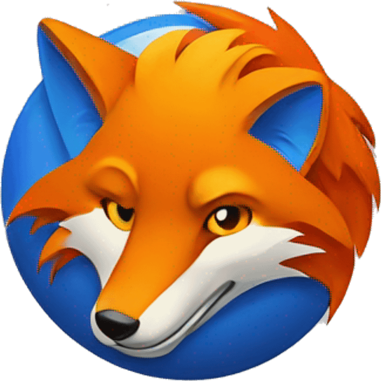 a minmal firefox logo emoji