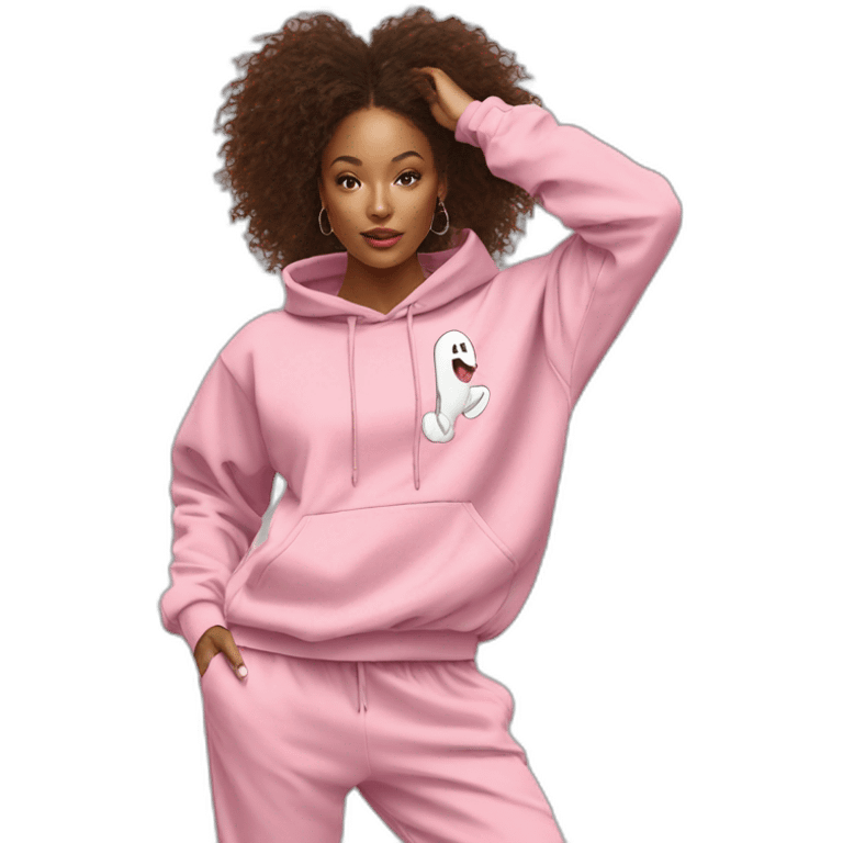 dancing-girl-pink-oversize-tracksuit emoji