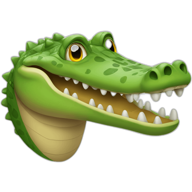 crocodile-smilling emoji