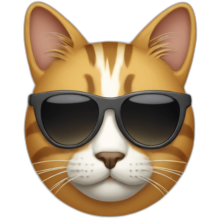 Cat with sunglasses emoji