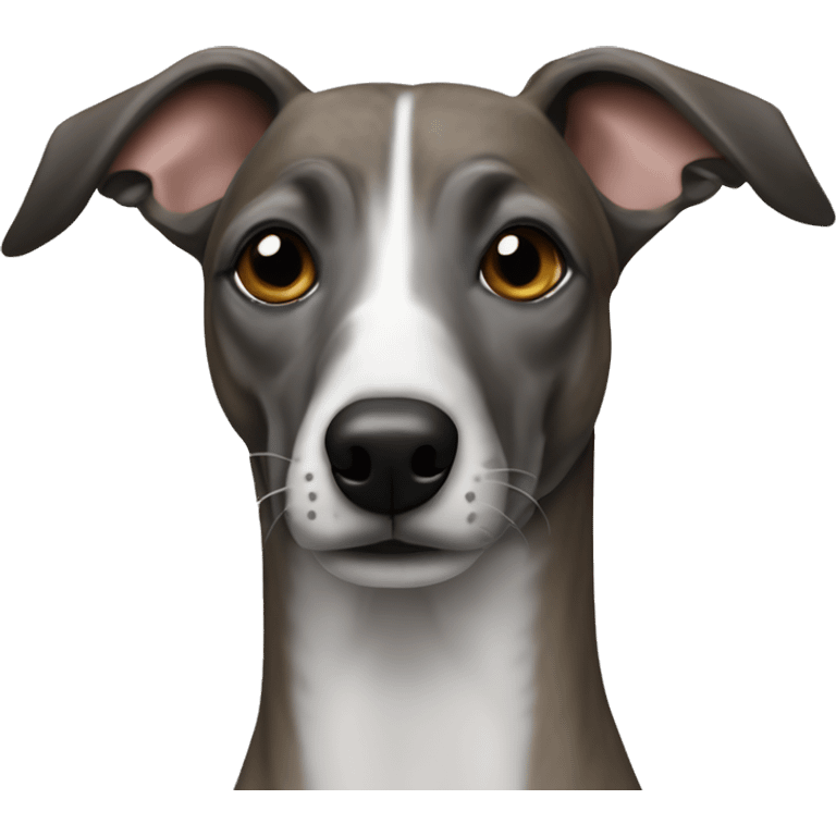 Whippet brindle emoji