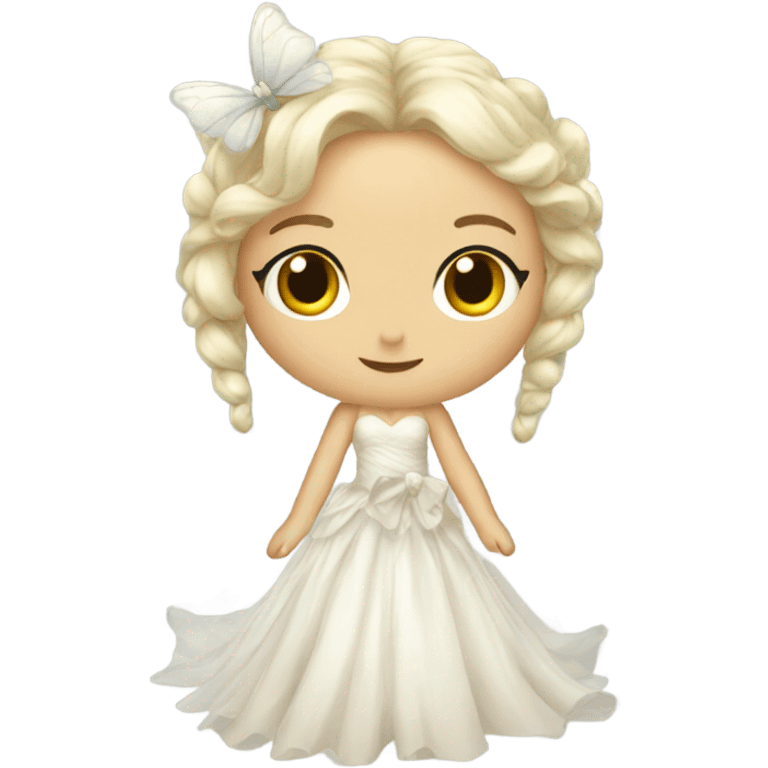 Fairy Wedding dress with bow  emoji