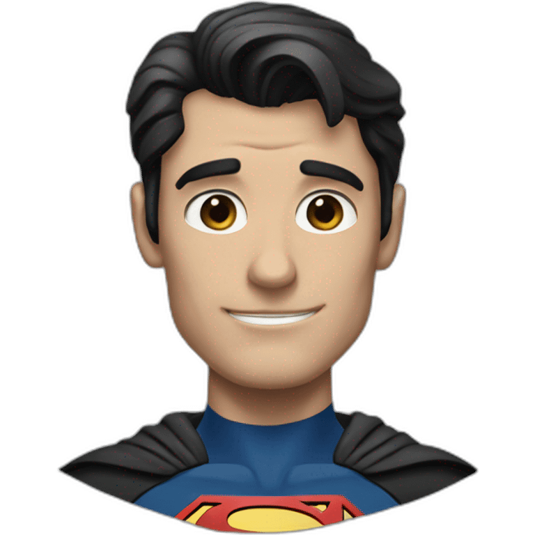 superman with dark suit emoji