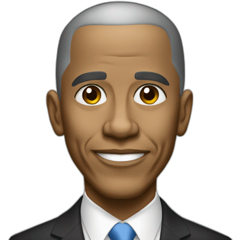 White obama emoji