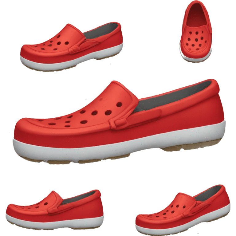 red crocs shoes emoji