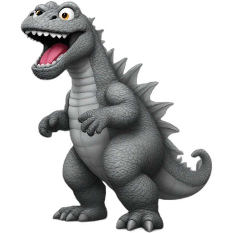 sesame street grey godzilla emoji