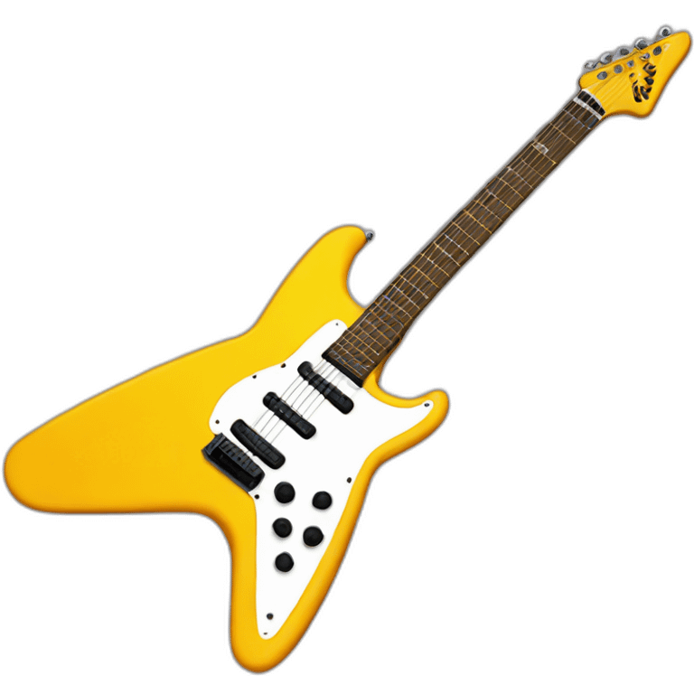 Guitarra eléctrica flying v emoji