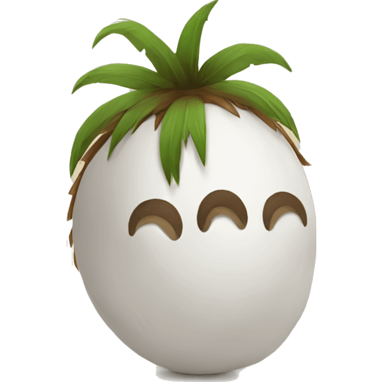 cute little coconut emoji