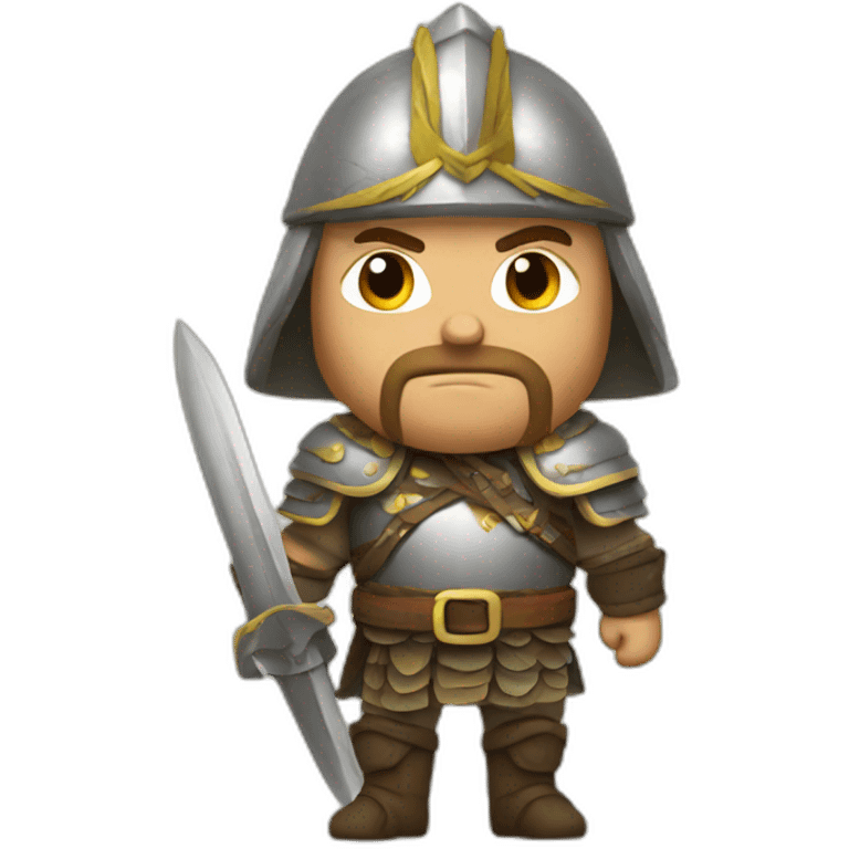 Russian brave warrior emoji