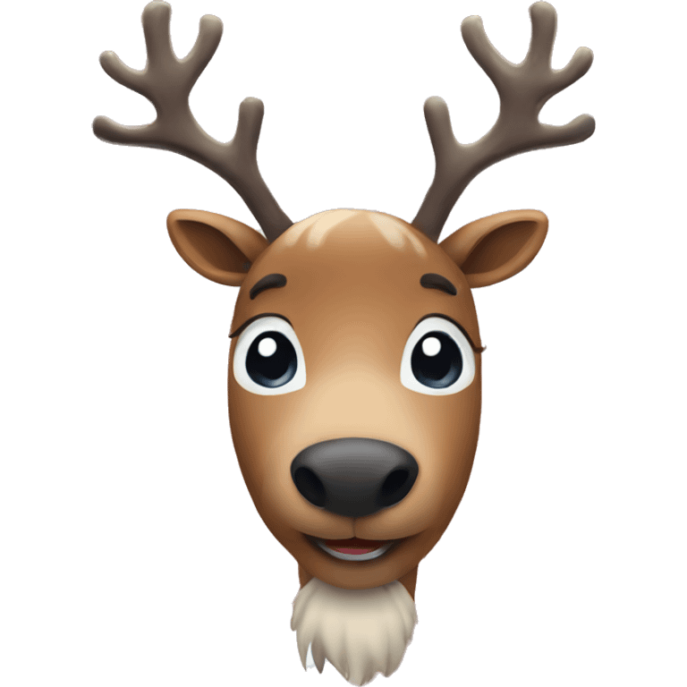 Reindeer with antlers emoji