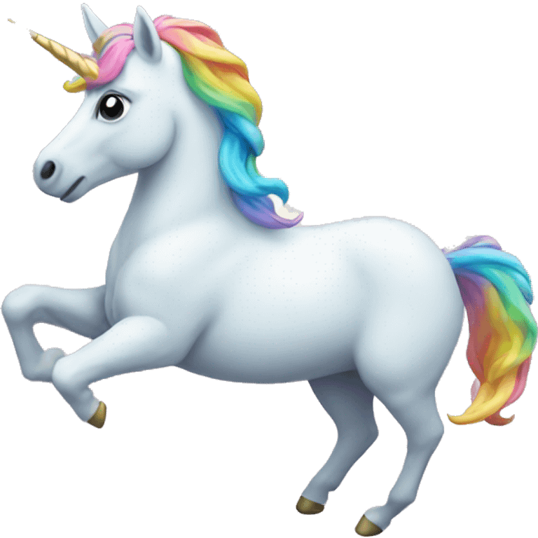 Unicorn in clouds  emoji