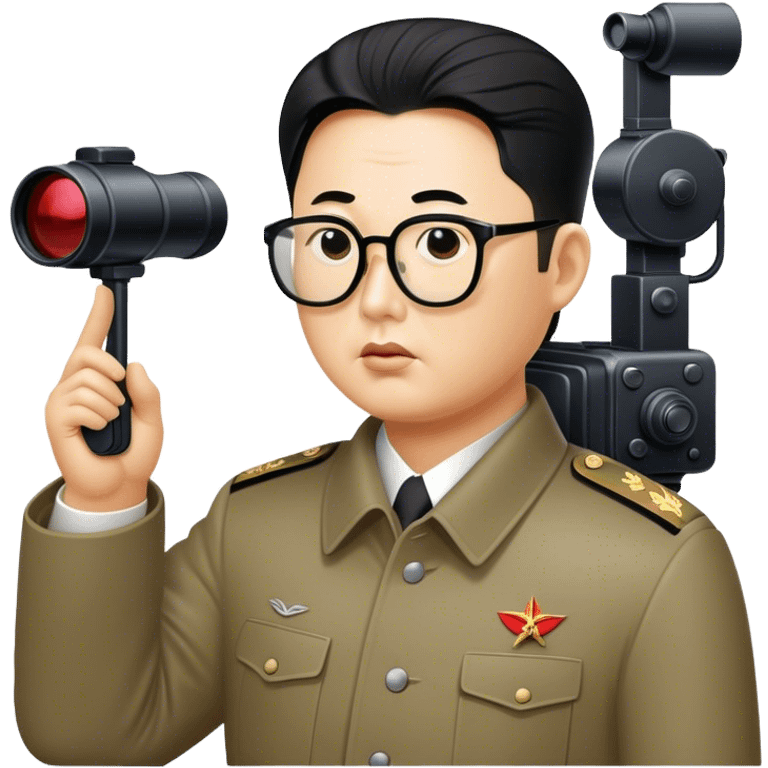 Dear leader Kim Jung Il directs you in his movie emoji