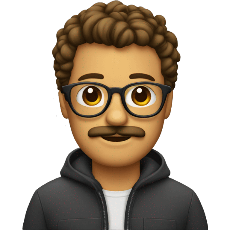 hombre con canas y lentes emoji