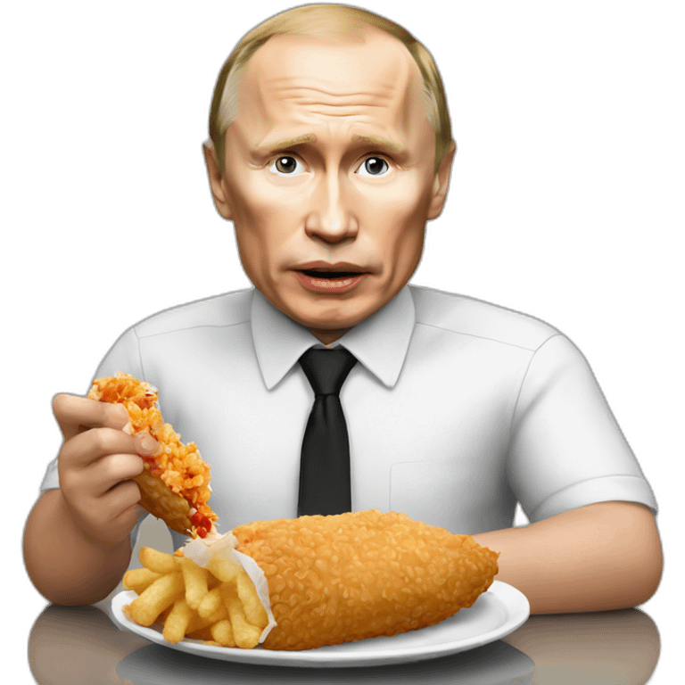 Putin eating kfc emoji