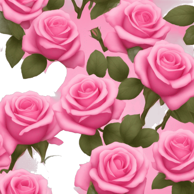 Pink roses emoji