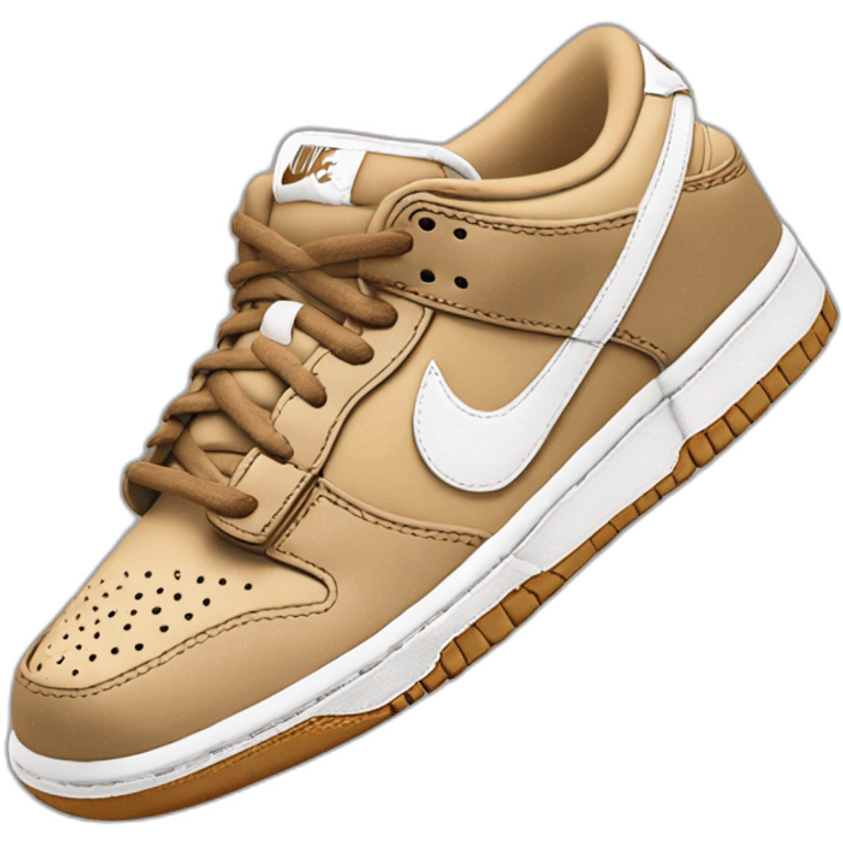 all tan nike dunk low emoji