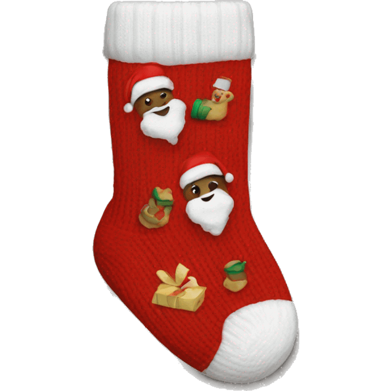 cozy christmas socks emoji