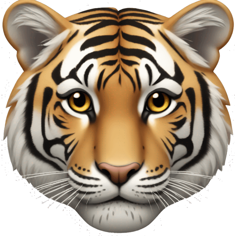 Un tigre qui est mécontent  emoji