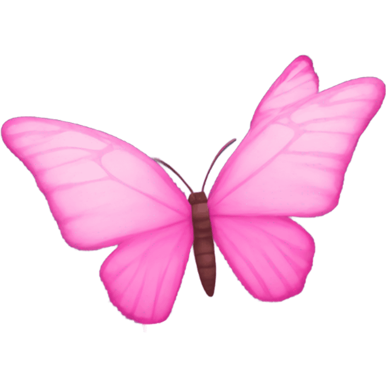 Pink butterfly emoji